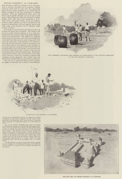 British Residency at Coomassie by Charles Auguste Loye